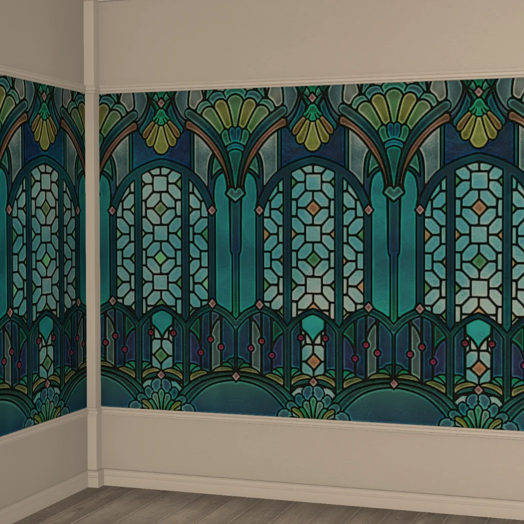 Stained Crystal Interior Wall