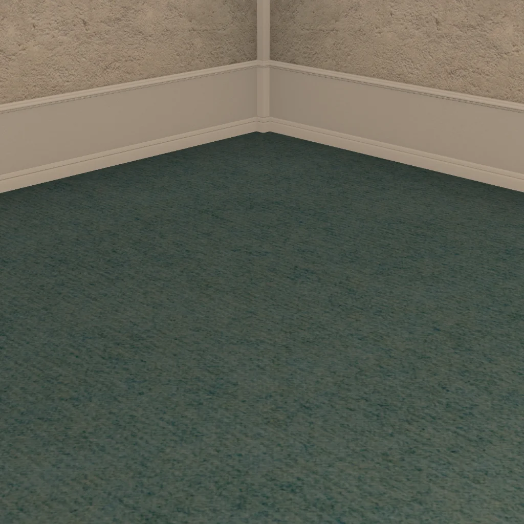 Teal Blue Carpeting