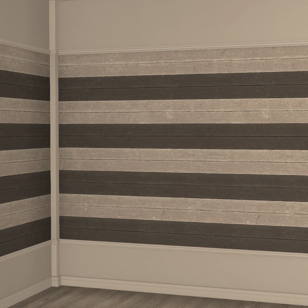 Black-and-white Interior Wall