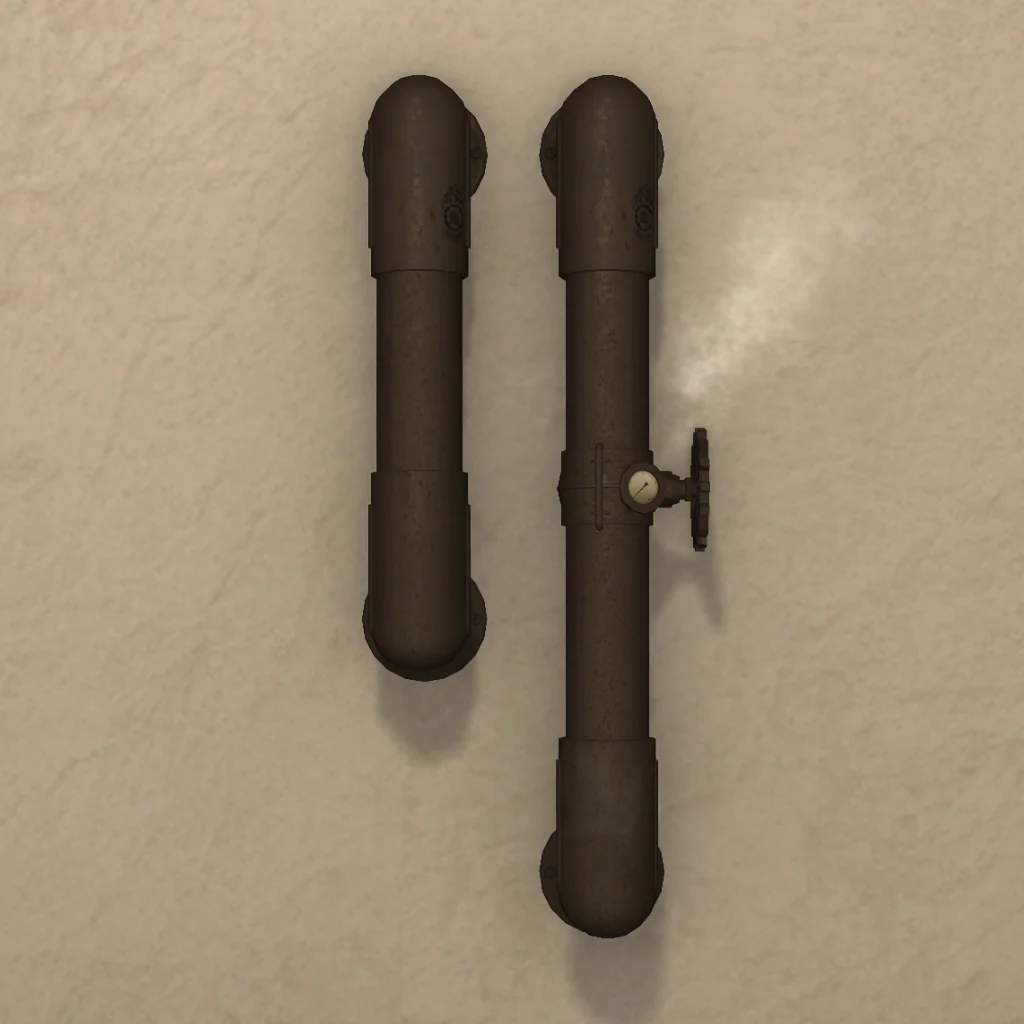 Industrial Wall Pipes