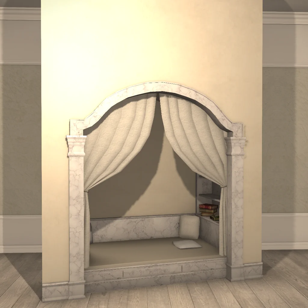 Marble Alcove Bed