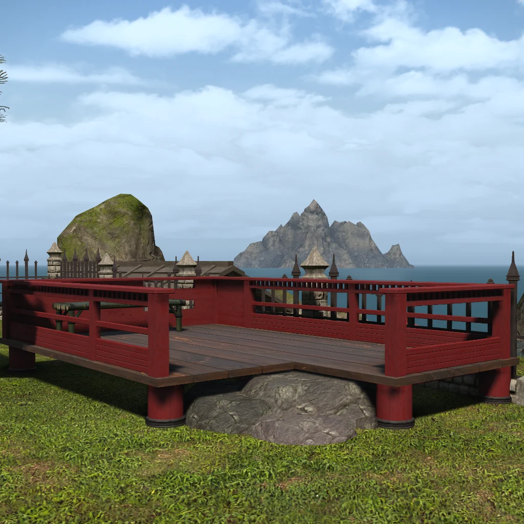 Oriental Wooden Deck