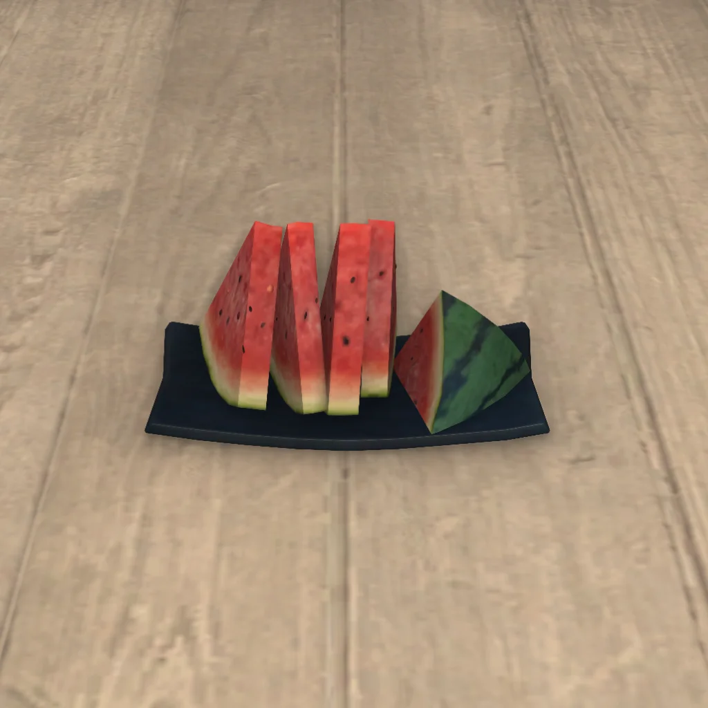Sliced Watermelon