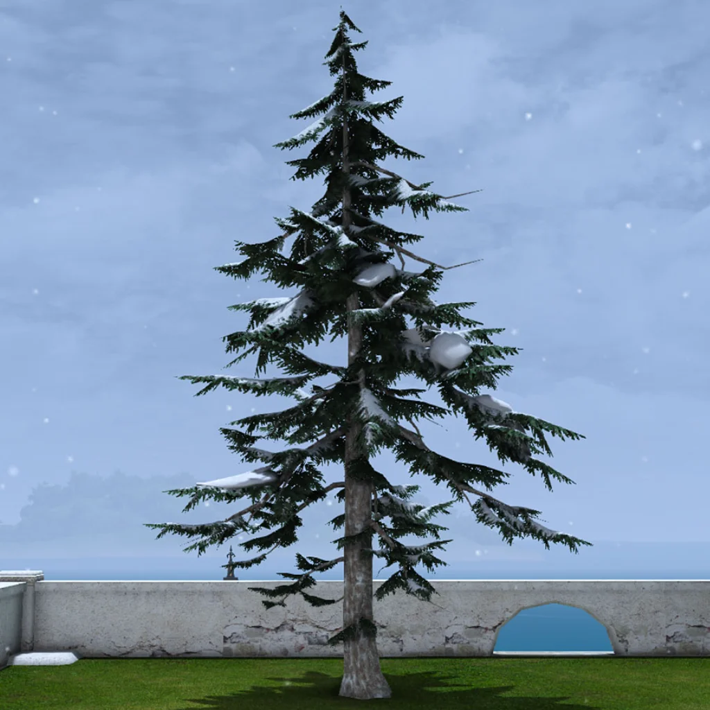 Deluxe Snow-dusted Tree