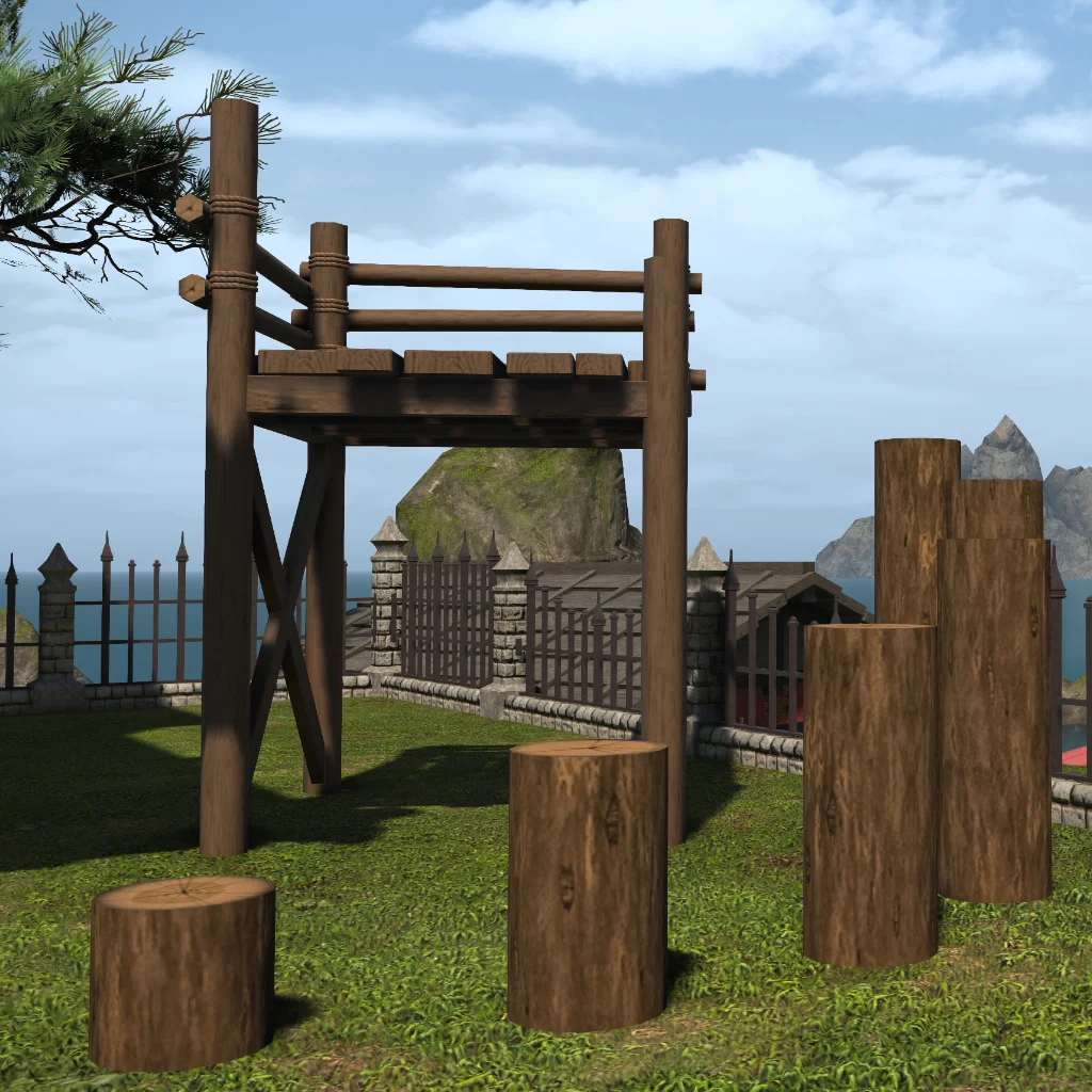 Raised Wooden Deck