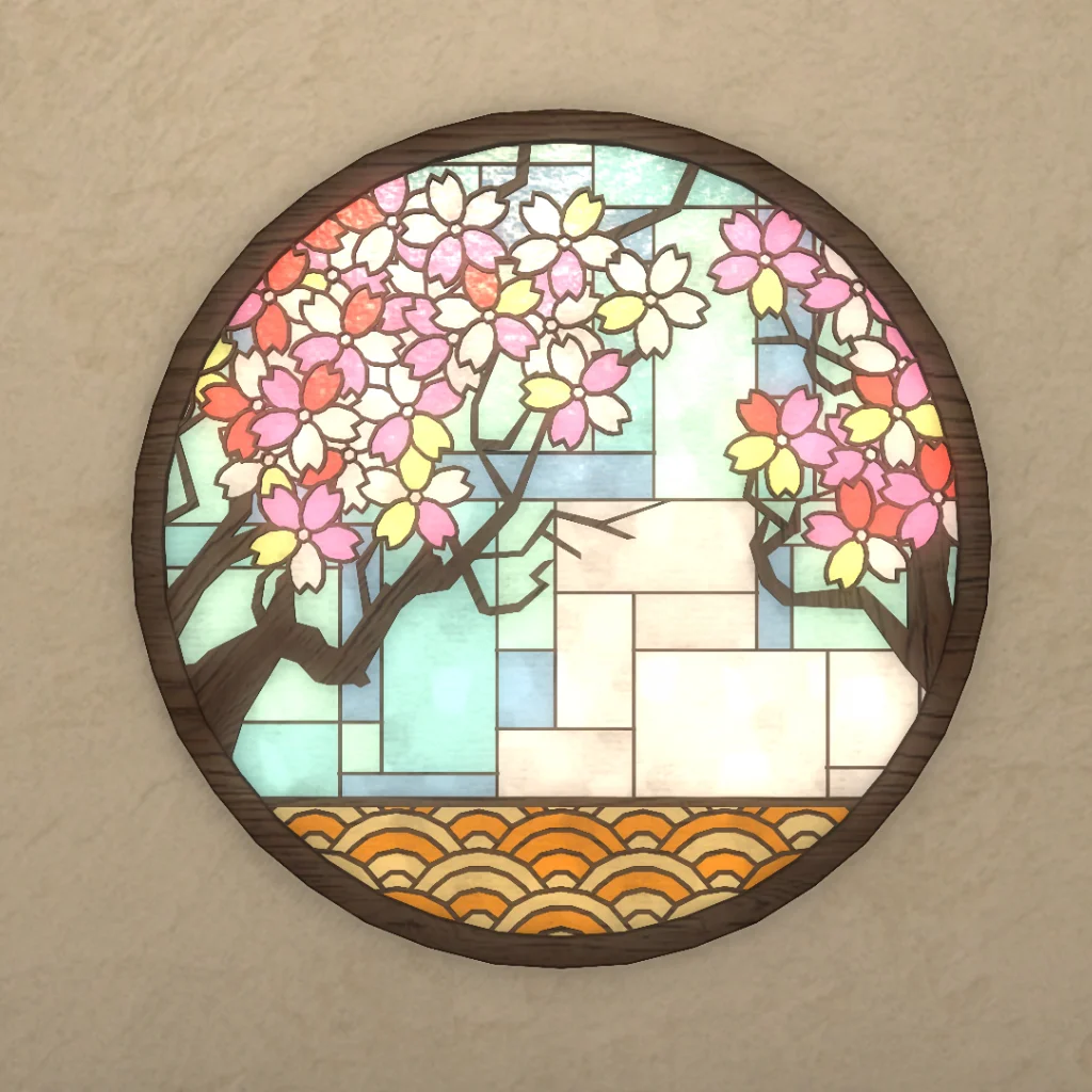 Far Eastern Stained Crystal Roundel