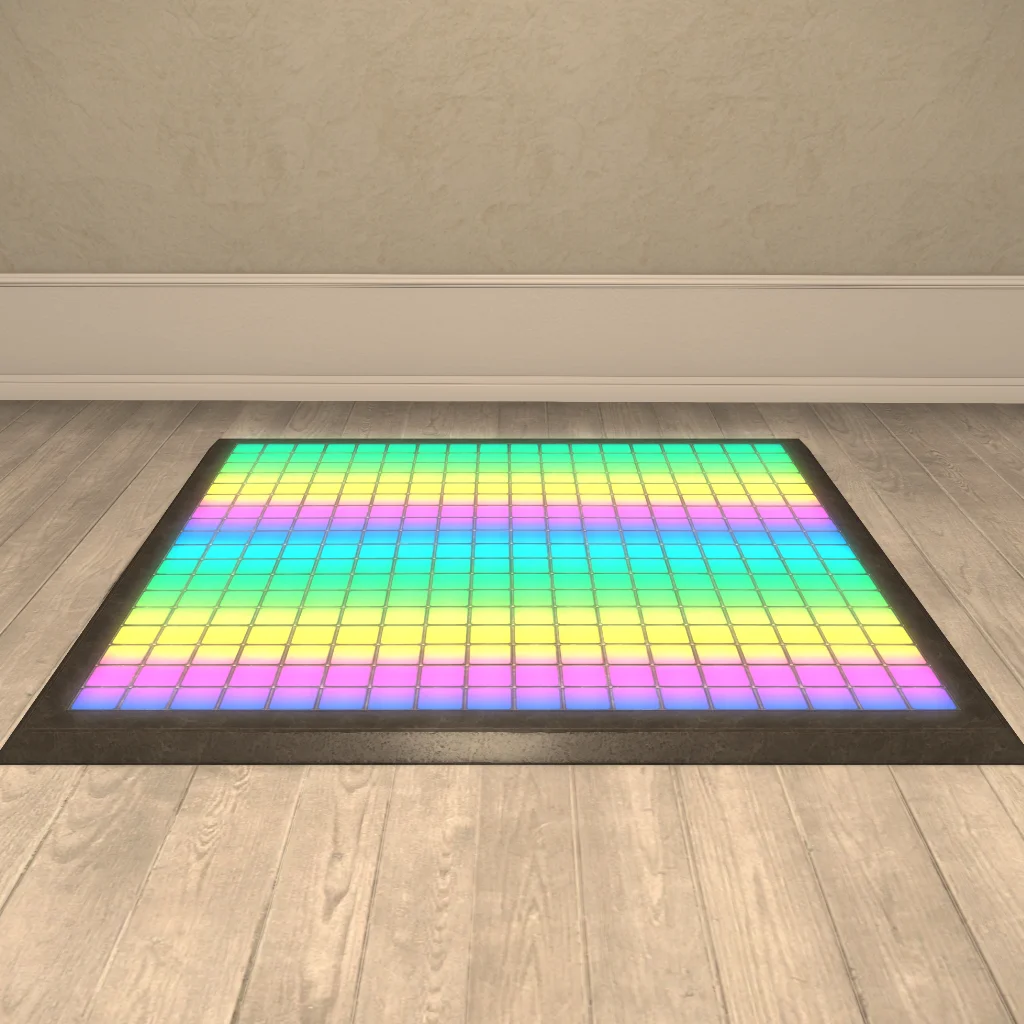 Rainbow Hopping Rug