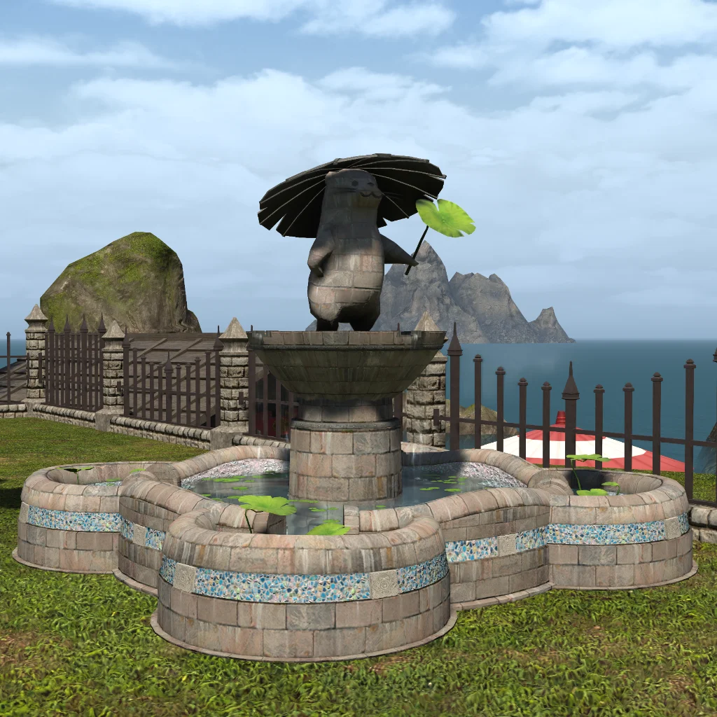 Smaller Water Otter Fountain
