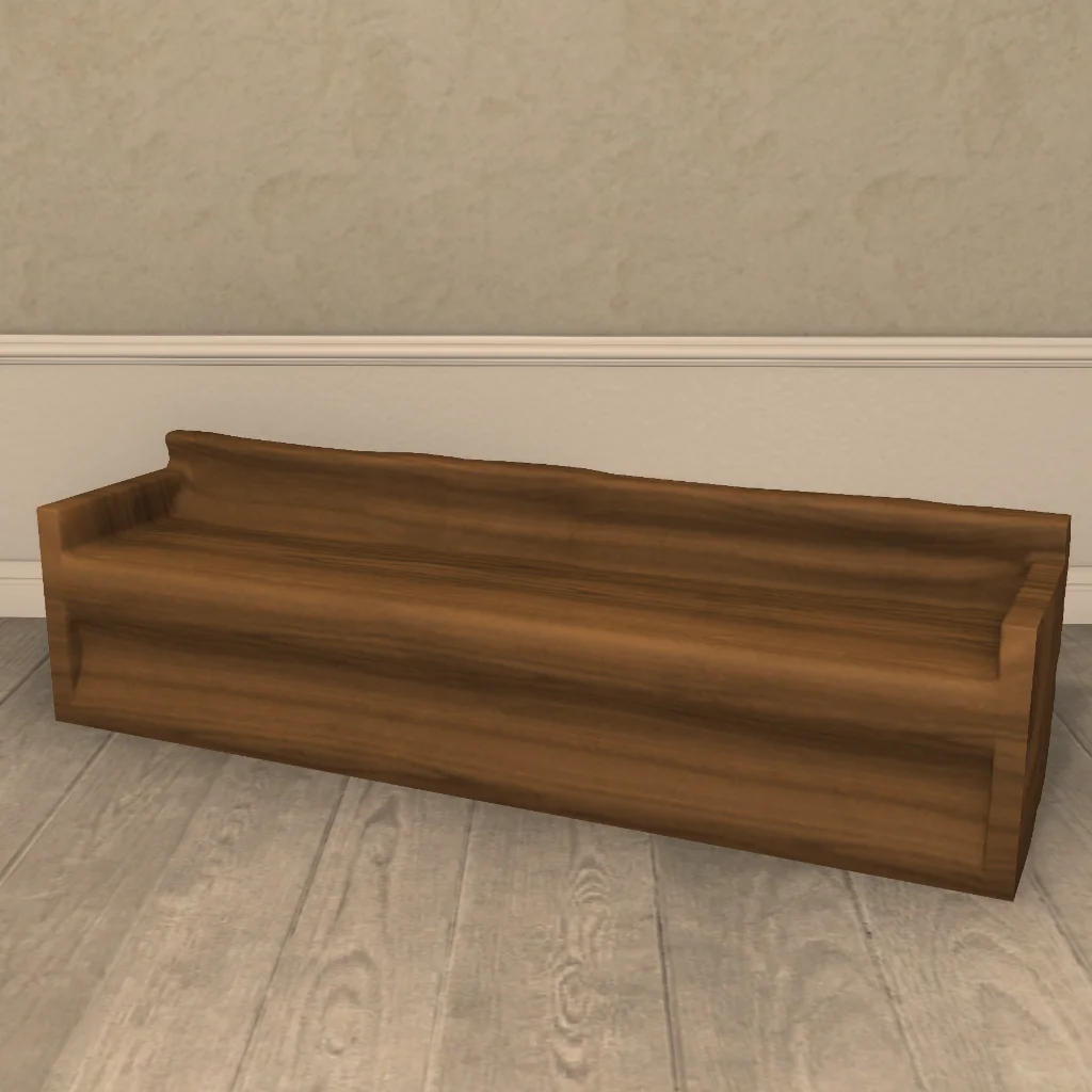 Rustic Log Bench