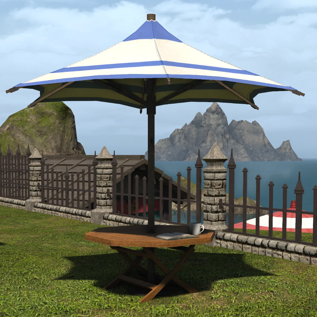 Island Parasol Table