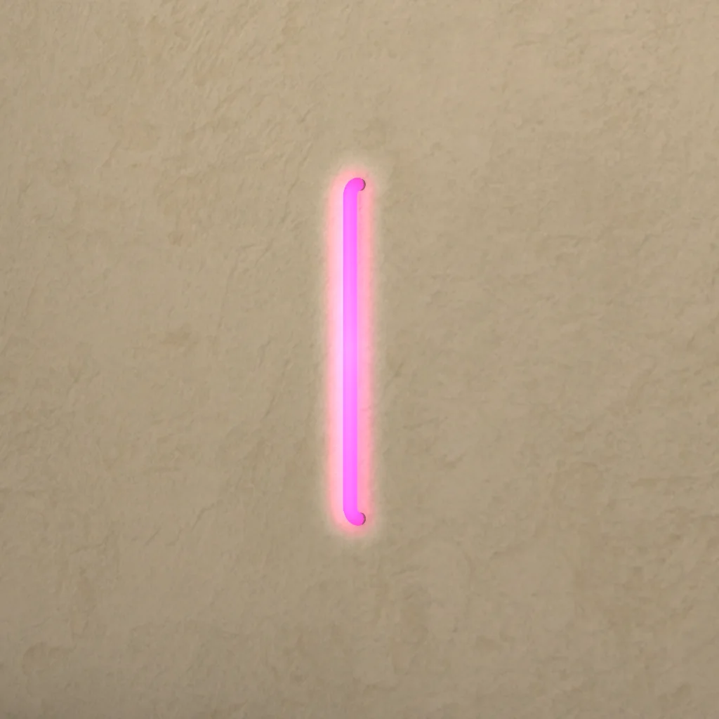 Vertical Neon Wall Light
