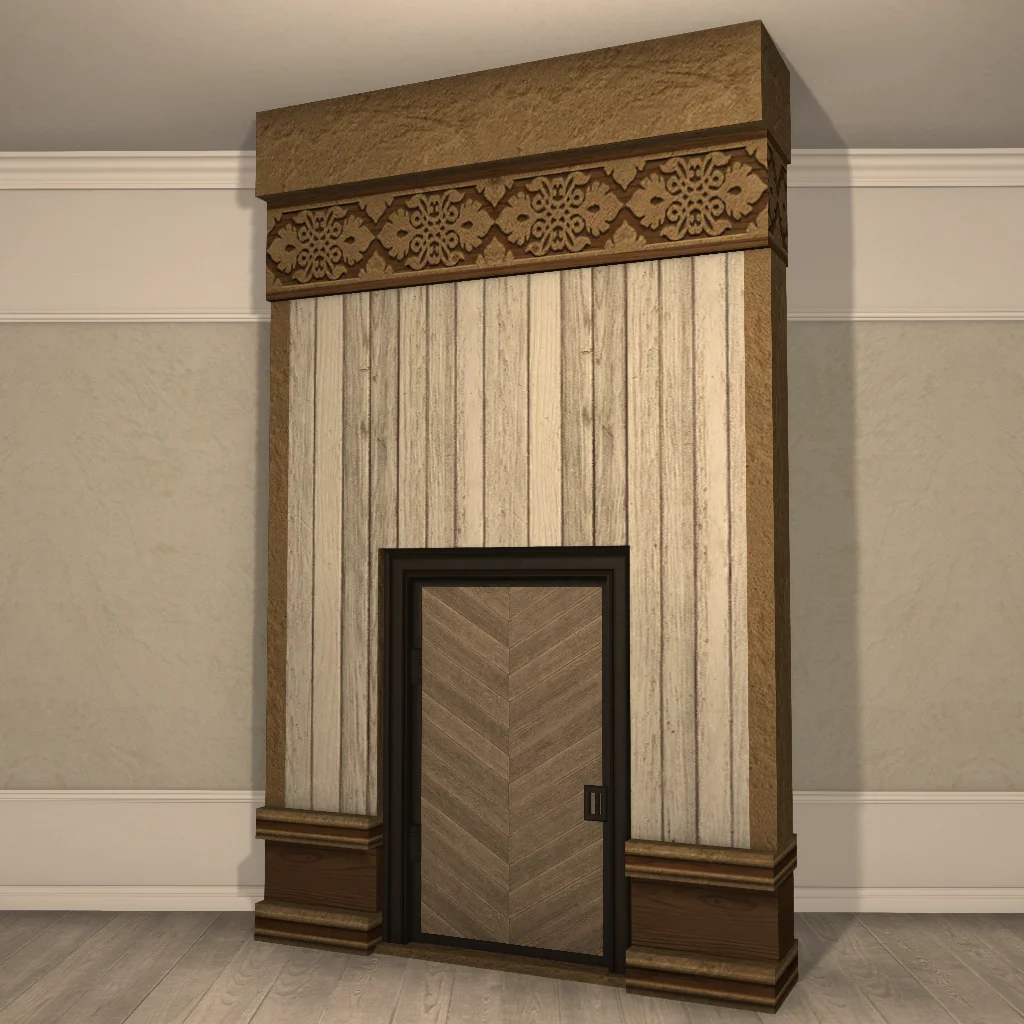 Minimalist Oasis Partition Door