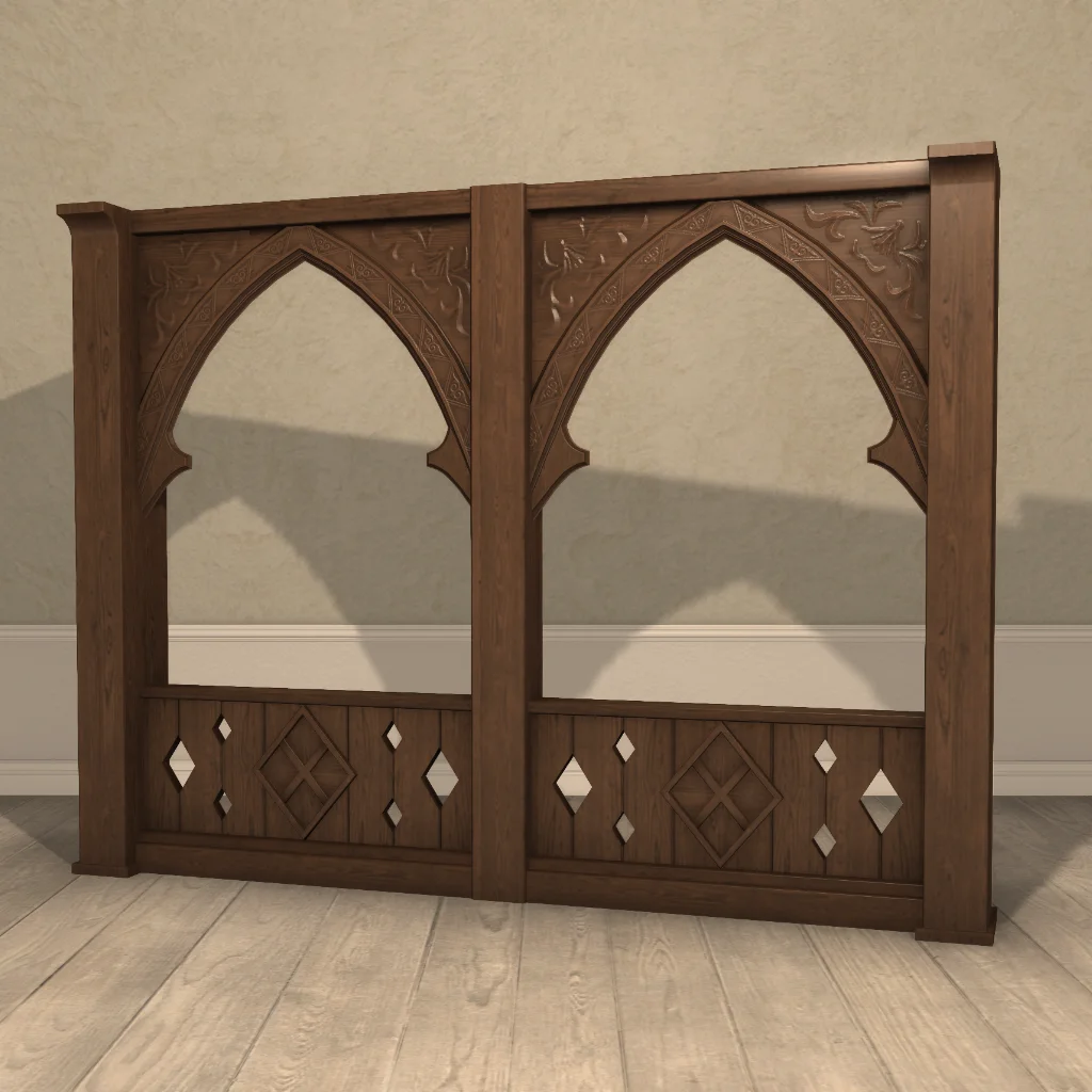 Wooden Frame Partition