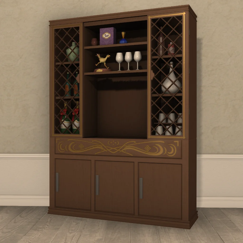Lattice-windowed Cabinet
