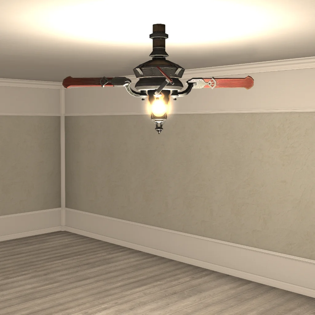 Storm Ceiling Fan & Lamp