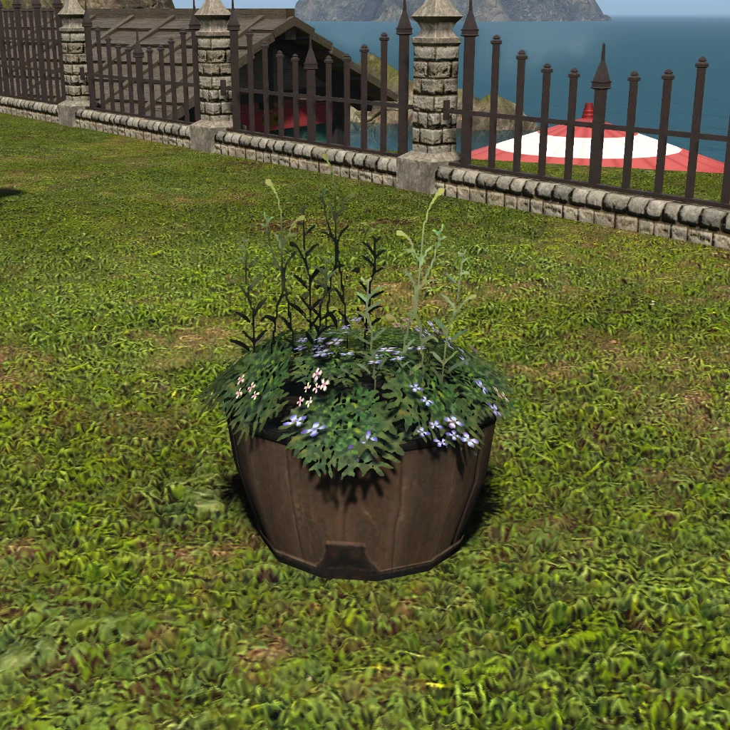Low Barrel Planter