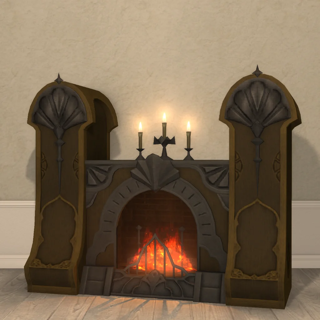 Deluxe Manor Fireplace